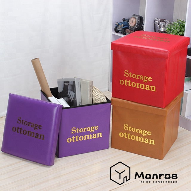 Hochwertige Haushaltsgegenstände Wohnzimmer faltbare Leder quadratische