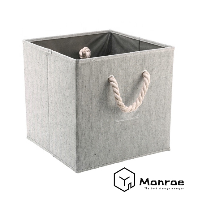 Hochwertige Würfel Leinen Aufbewahrungsbox faltbare Aufbewahrungsbox