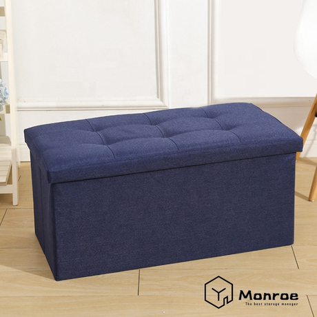 Fabric Storage Ottoman Bench - Zusammenklappbare Bank mit Bezug