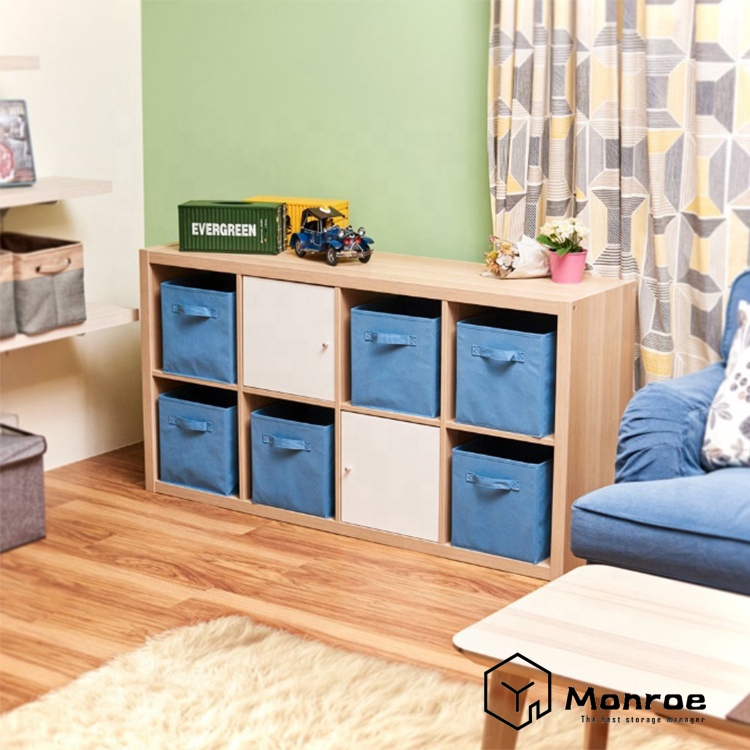 Aufbewahrungskörbe für Regale, Organizer aus Stoff mit Griffen für den